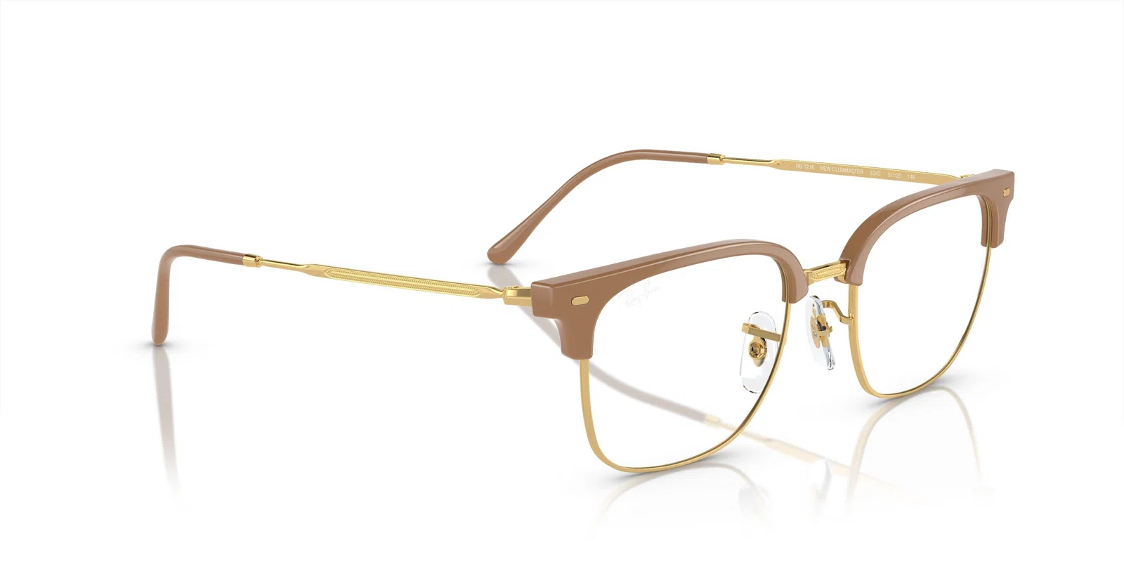 Ray-Ban New Clubmaster 7216 Eyeglasses - Blue On Gunmetal - view 38